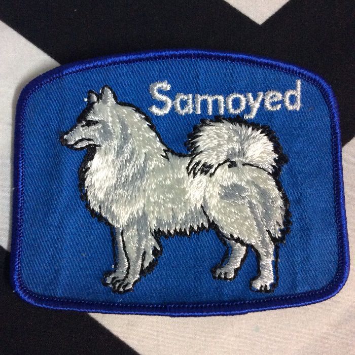 Patch- DOGS- SAMOYED Breed blue *deadstock *old stock 1