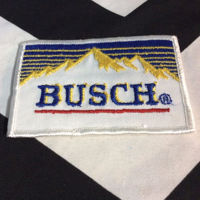 Patch- BUSCH BEER LOGO Retro 1980s *old stock 1