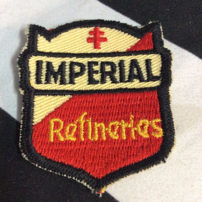 Patch- Imperial Rifineries OIL Industry 1960s *deadstock *old stock 1