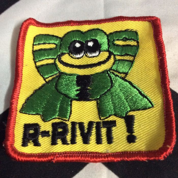 Patch- R-RIVIT! FROG Retro 1970s *old stock 1