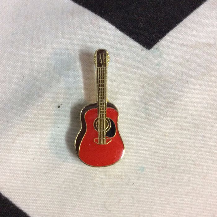 BW PIN- Red Acoustic Guitar- 1918 1