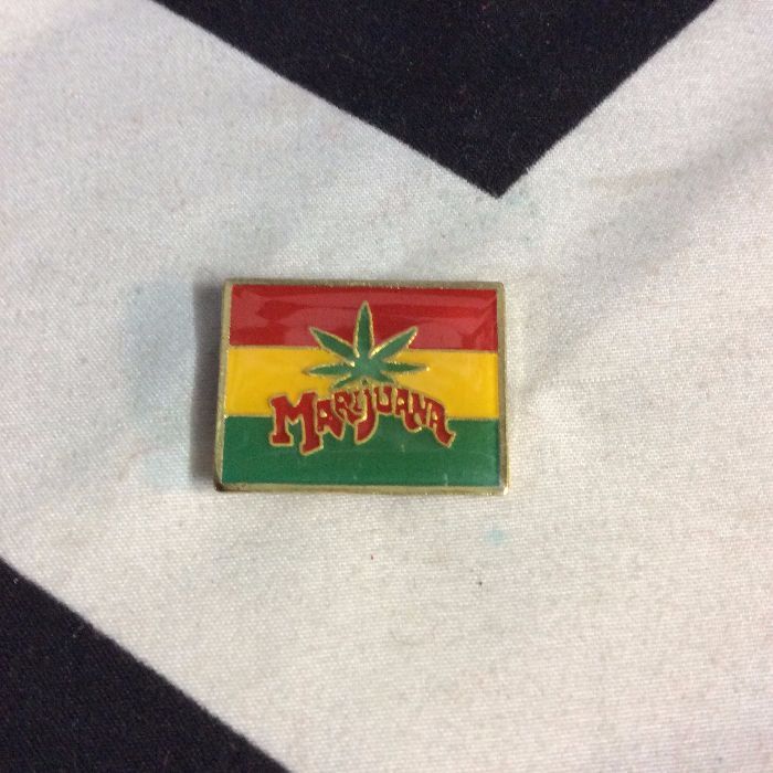 BW PIN- Rasta Flag Marijuana Leaf- 4710 1