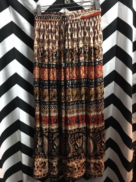 LONG INDIA PRINTED MAXI SKIRT 1