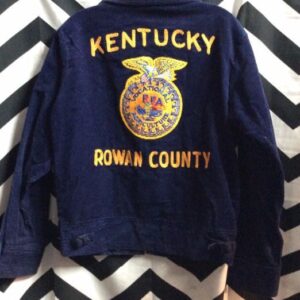 Photo detail:Blue Corduroy Kentucky Rowan County  Embroidery Jacket