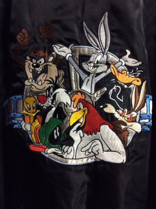 Bomber Jacket – Zip-up – Looney Tunes – Embroidered Warner Bro Cartoon ...