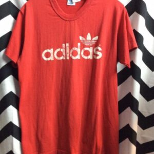 Photo detail:1970’S RETRO ADIDAS T-SHIRT – LOGO GRAPHIC FULL FRONT & BACK