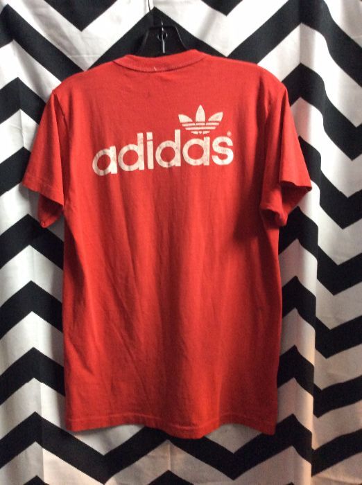 1970’s Retro Adidas T-shirt – Logo Graphic Full Front & Back ...