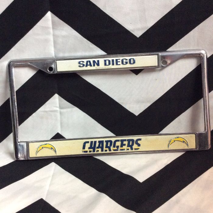 LICENSE PLATE COVERS- San Diego CHARGERS 1