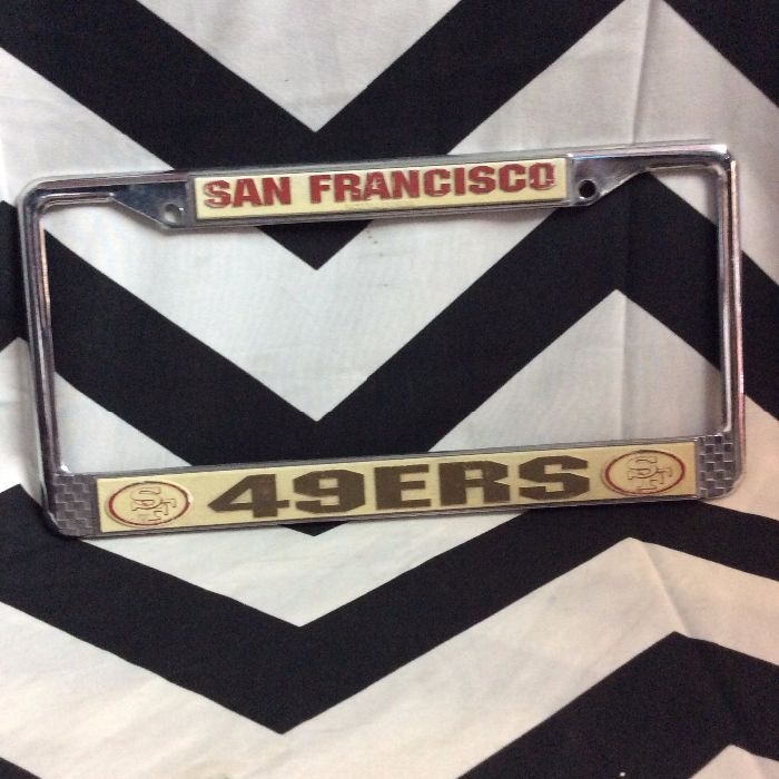 LICENSE PLATE COVERS- SF 49ers 1