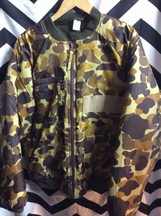 Vintage Hunting CAMO PUFFY Jacket Reversible!! 1