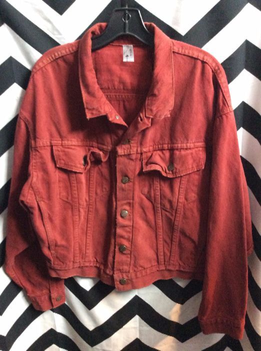 1980s Vintage LEVIS Red denim Jacket SOFT 1