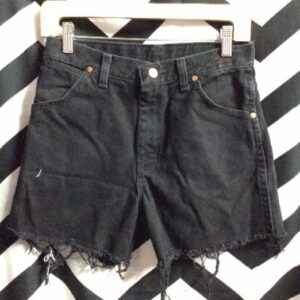 Photo detail:WRANGLER DENIM SHORTS - CUTOFF - LONG CUT