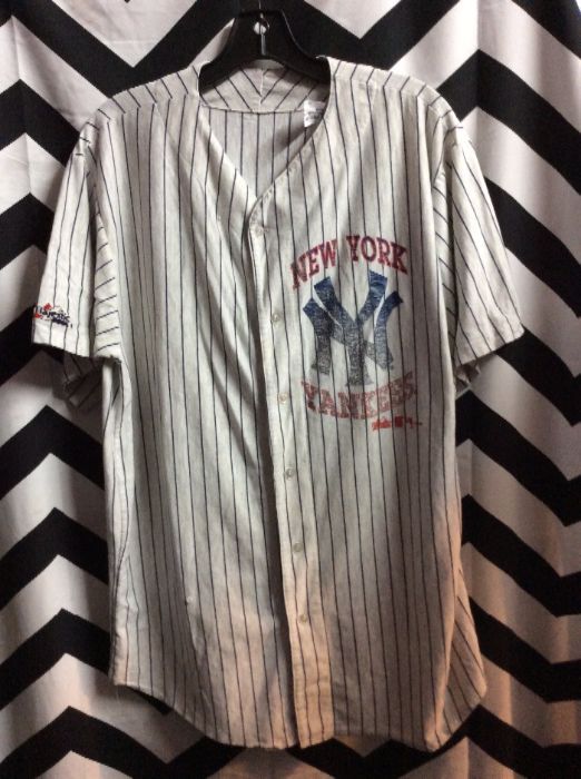 SS BD COTTON PINSTRIPED NY YANKEES JERSEY SUPER SOFT 1