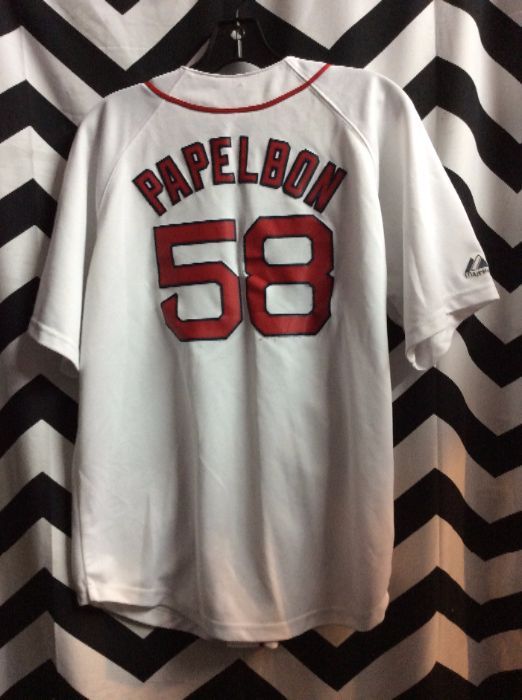 Majestic Baseball Jersey Red Sox Papelbon # 58