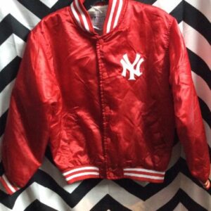 Photo detail:BASEBALL STYLE JACKET - SATIN - NY YANKEES - SMALL FIT