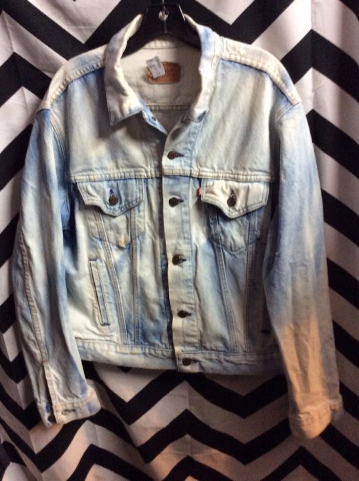 Levis Denim Jacket – Button-up – Bleached | Boardwalk Vintage