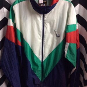 Photo detail:WINDBREAKER JACKET - USA OLYMPICS - COLOR BLOCK DESIGN