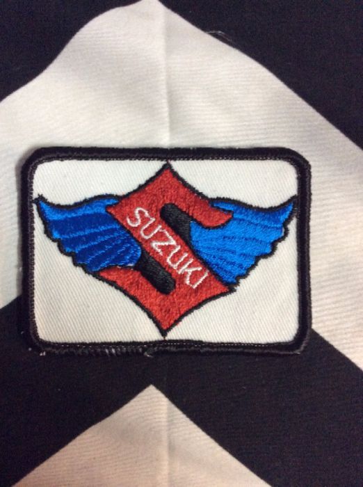 *Deadstock Suzuki EMBLEM Wings Square Patch *old stock 1