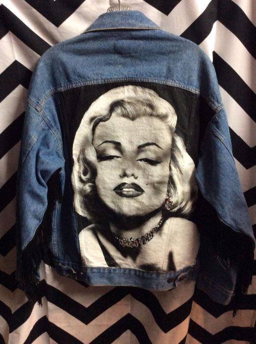 1985 Marilyn Monroe Hand Painted Denim Jacket *Custom 1
