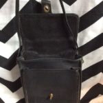 Vintage 00s Refurbished Black Leather Coach Tango Flap By Coach
