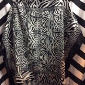 Photo detail:SCARF - SILK - VERSACE STYLE - ZEBRA PRINT