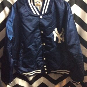 Photo detail:BASEBALL STYLE JACKET - SATIN - NEW YORK YANKEES - MLB