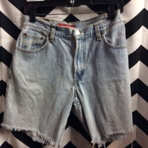 Photo detail:LEVIS DENIM SHORTS - CUTOFF - 550 - LONGER CUT - SUPER SOFT