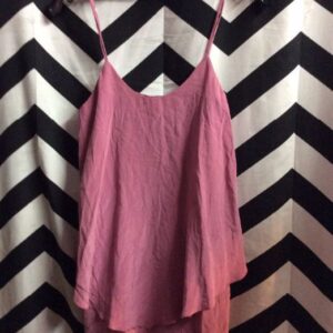 Photo detail:SILK SPAGHETTI STRAP TANK TOP RUFFLE