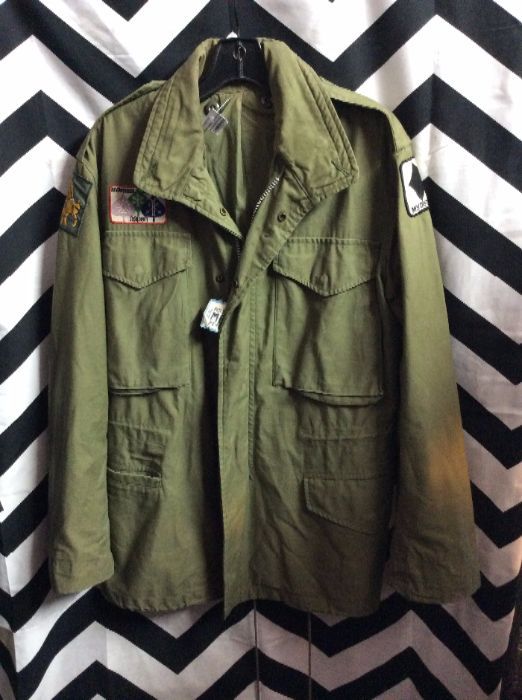 Military Jacket – Vietnam Era – Front Pockets – Diamond & Aspen Patches ...