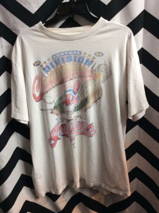 T Shirt MLB Cleveland Indians Central Division Champions 1995 1