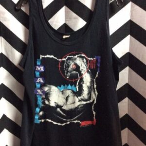 Photo detail:TANK TOP - MAX OUT - FLEXED BICEP GRAPHIC