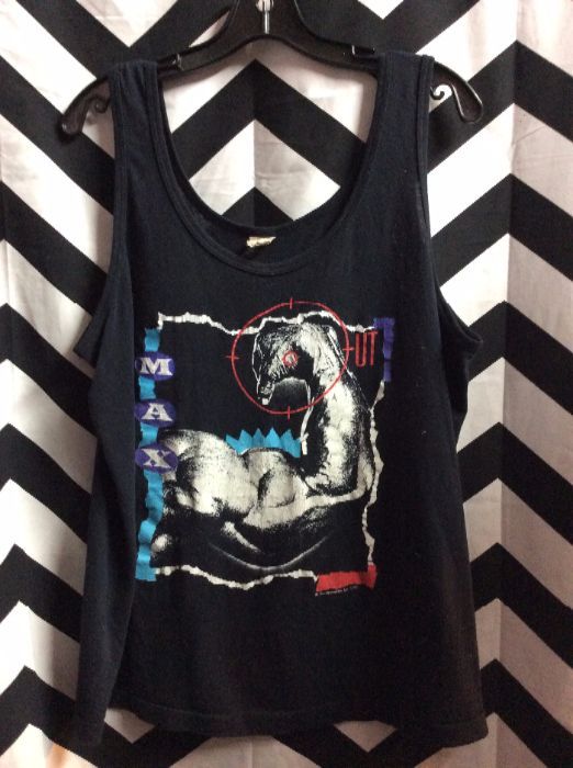 TANK TOP MAX OUT Bicep Graphic 1