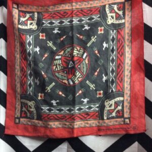 Photo detail:BANDANA - AZTEC PATTERN - SQUARE SHAPE