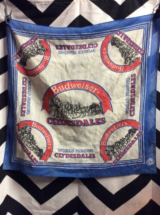 BANDANA Budweiser Clydesdales Graphic soft 1
