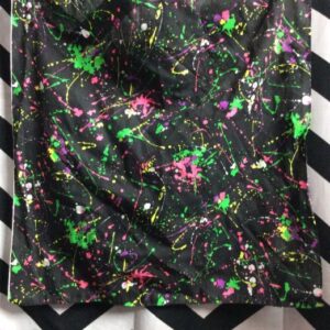 Photo detail:RETRO BANDANA – SPLATTER PAINT PATTERN – NEON COLORS