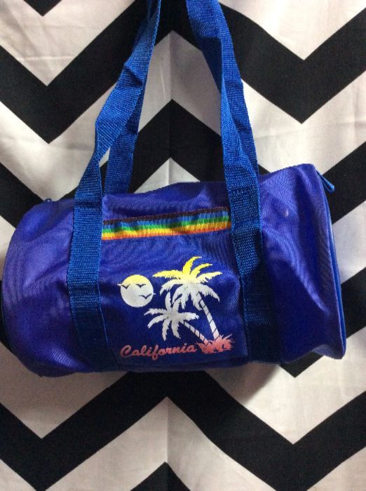 Small Carry BagsCalifornia Palm Tree Sunset Graphic 1