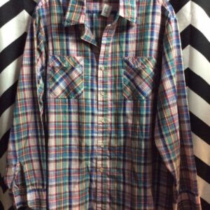 Photo detail:SHIRT – TWO POCKETS – PLAID PRINT DESIGN