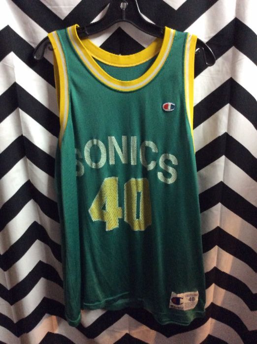 NBA Seattle Super Sonics #40 Kemp Jersey 1