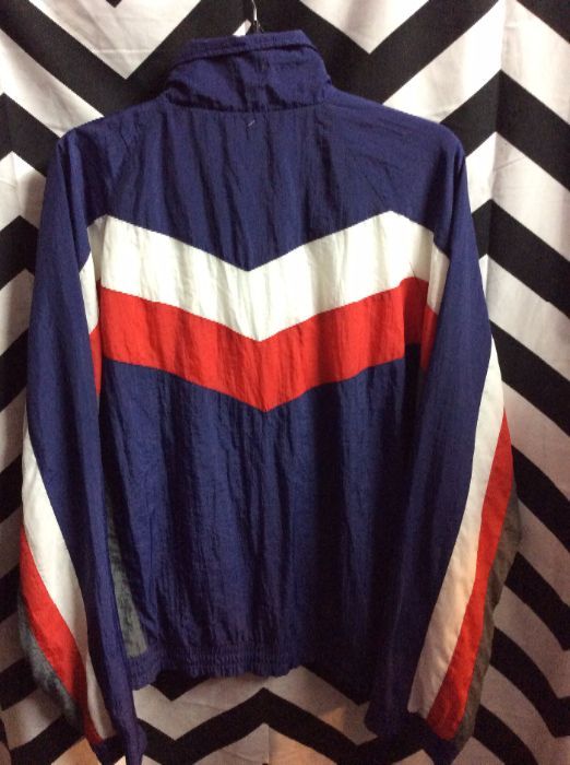Windbreaker Jacket – Usa Olympics – Color Block Design | Boardwalk Vintage