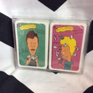 Photo detail:1996 VINTAGE PLAYING CARDS - BEAVIS & BUTTHEAD - SET OF 2 PACKS - BRAND NEW IN SEAL