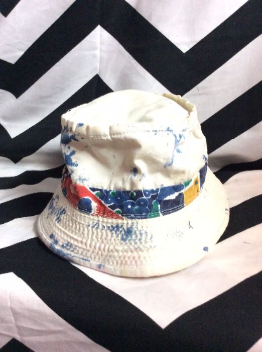 BUCKET HAT PAINTERLY PRINT as-is 1