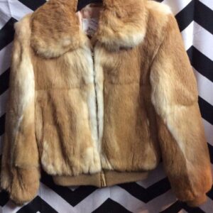 Photo detail:1970S RABBIT FUR BOMBER JACKET