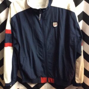 Photo detail:CLASSIC REEBOK WINDBREAKER JACKET - ZIP-UP - COLOR BLOCK DESIGN