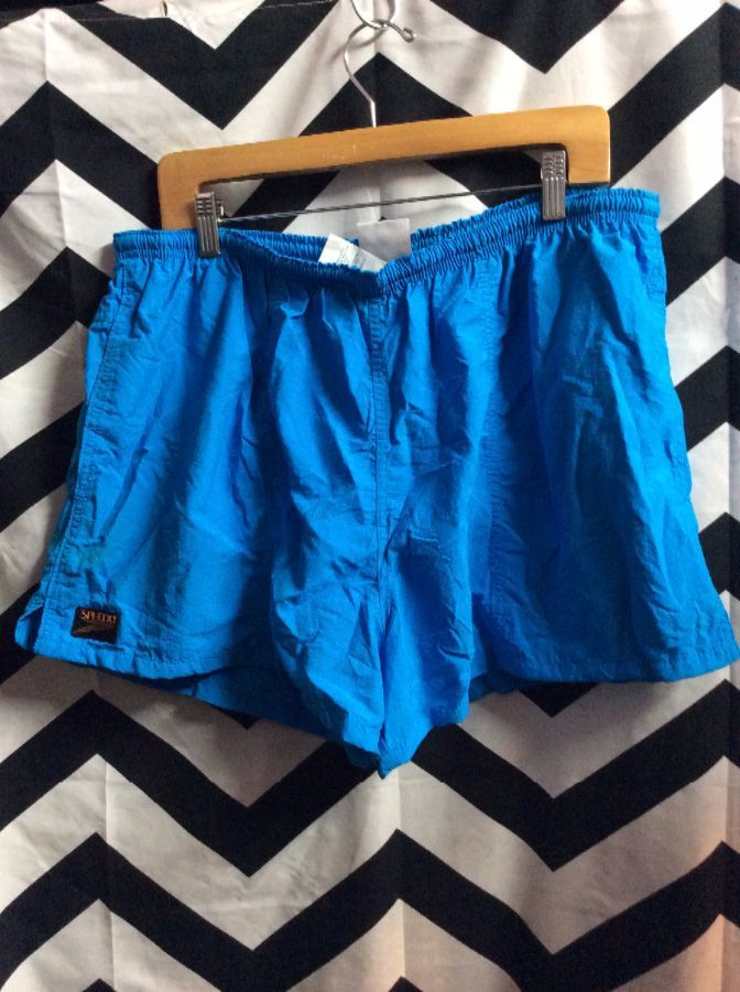 *DEADSTOCK* NWT SWIM TRUNKS SOLID FUNKY DRAWSTRING CORD 1