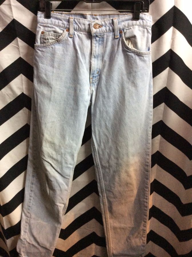 LEVIS 550 BLEACH WASH TAPERED LEG JEANS SMALL SIZE 1