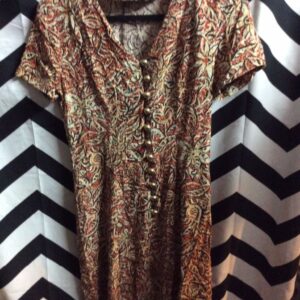 Photo detail:LITTLE SS RAYON BD DRESS ETHNIC PRINT