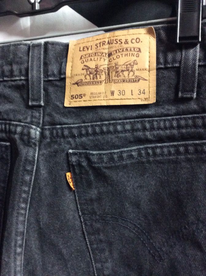 Levis Denim Jeans – 505 – Orange Tab – Tapered Legs – Faded | Boardwalk  Vintage