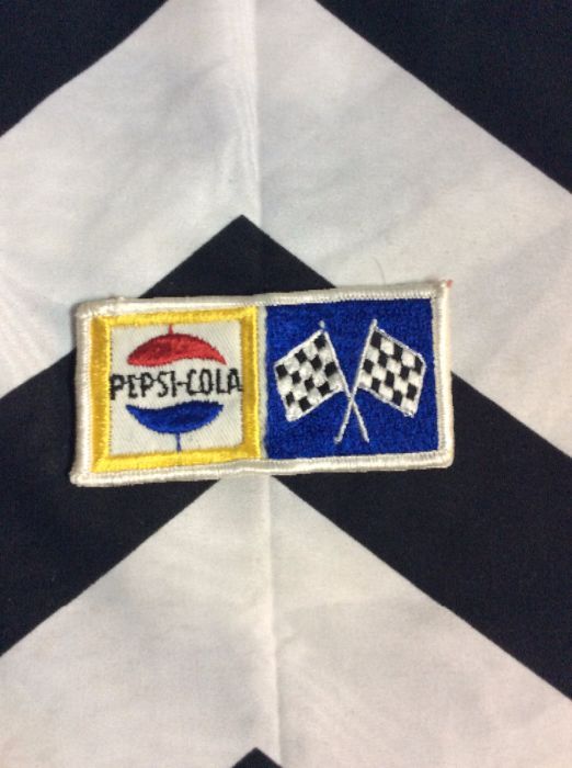 *Deadstock Pepsi-Cola Racing Flags Patch *old stock 1