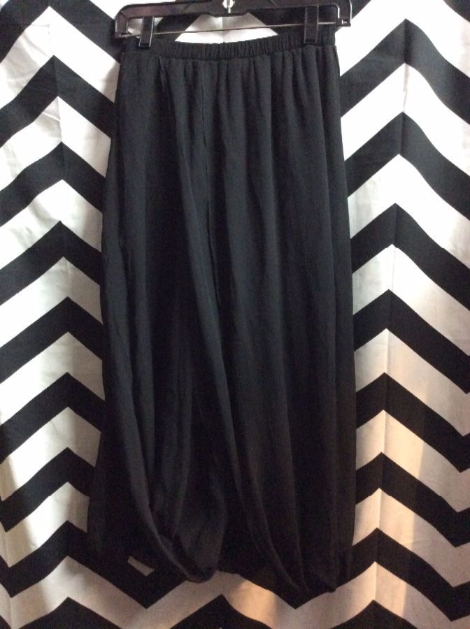 Silk Thin Layers Elastic Waist Long Skirt 1