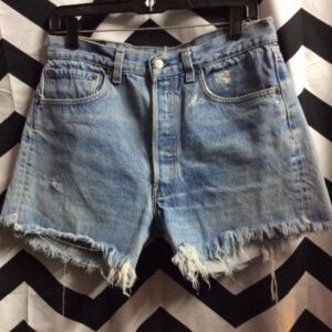 Photo detail:LEVIS DENIM SHORTS - CUTOFF - 501 -ACID WASHED